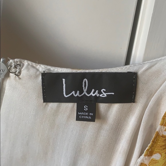 Lulus floral print tie front dress - Picture 4 of 6